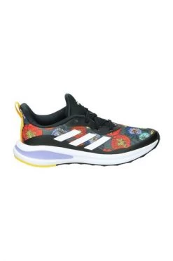 Adidas Sneakers Fortarun International Women's Day Graphic Lace Running Shoes Black